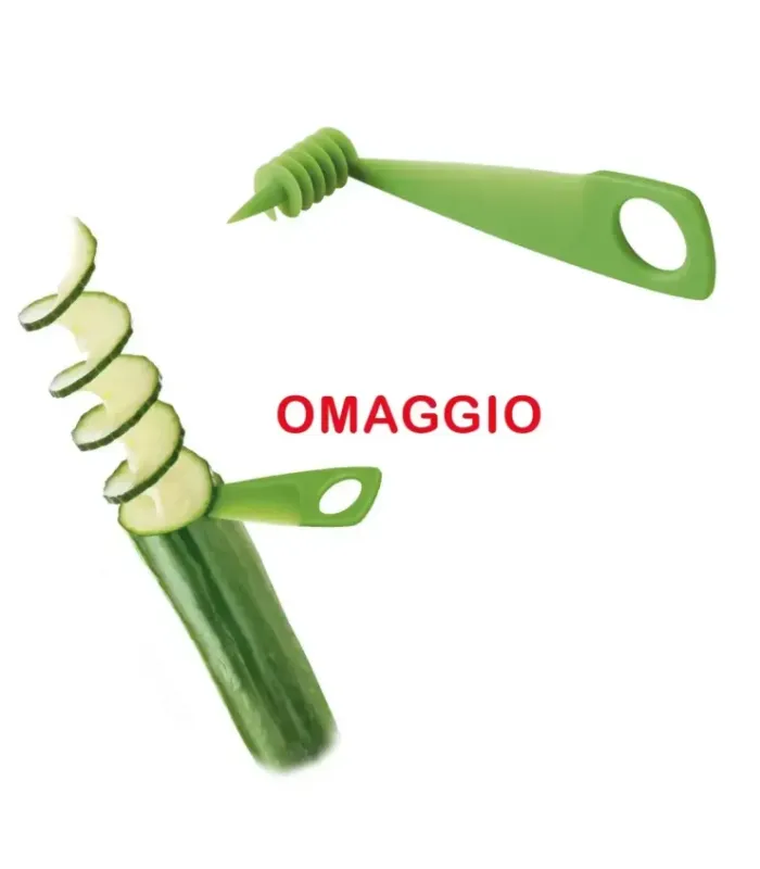Taglia e Sbuccia Patate a Spirale Ricciolo in Acciaio + Omaggio