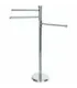 Piantana Portasciugamani Bagno in Acciaio Inox a 3 Bracci