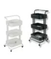 Carrello Portafrutta in Metallo 3 Ripiani