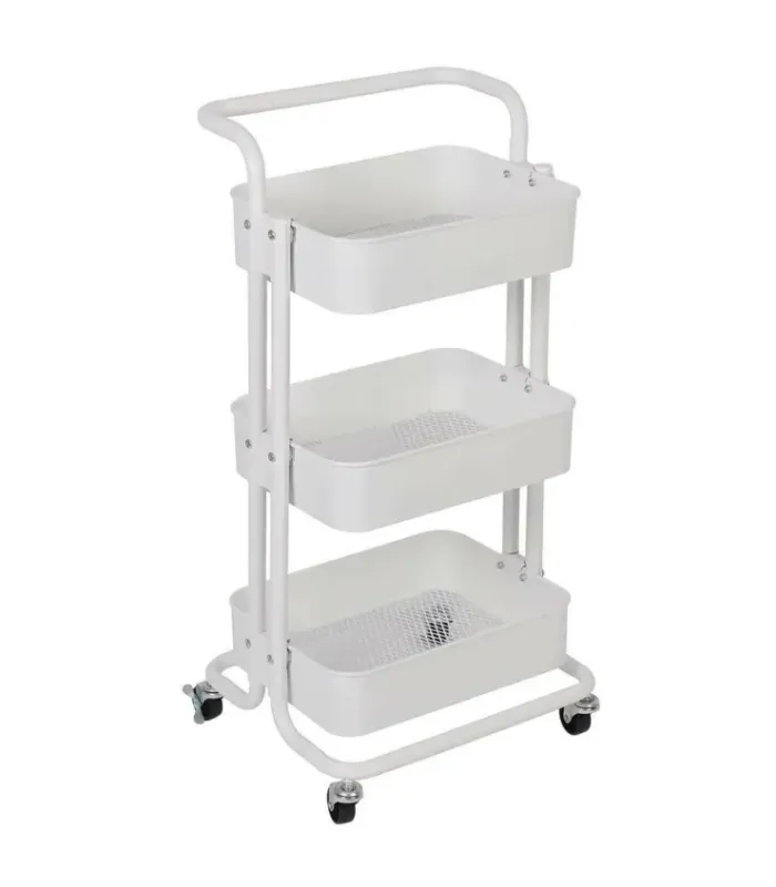 Carrello Portafrutta in Metallo 3 Ripiani