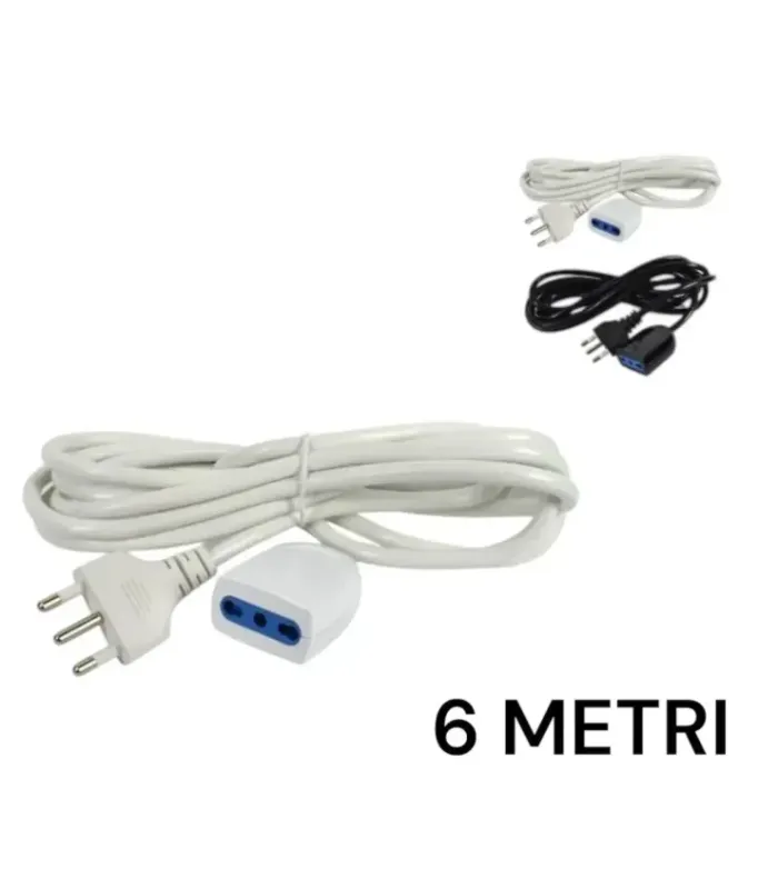 Prolunga Elettrica 6 Metri 16A per Uso Interno