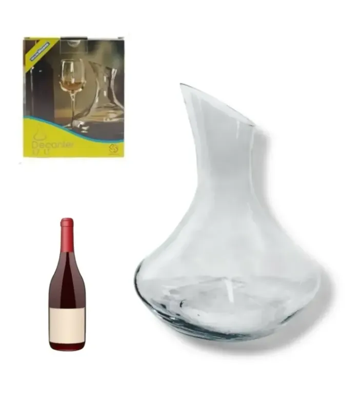 Decanter per Vino in Vetro Trasparente Aeratore Sommelier 1