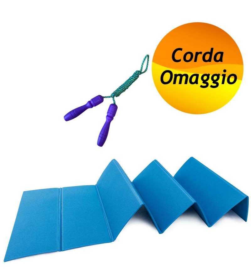 Tappetino yoga Palestra 180x50 tappeto fitness IN OMAGGIO CORDA PER SALTARE